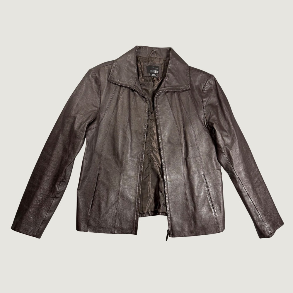 East 5th Jacket Womens Large Brown Excellent Leather